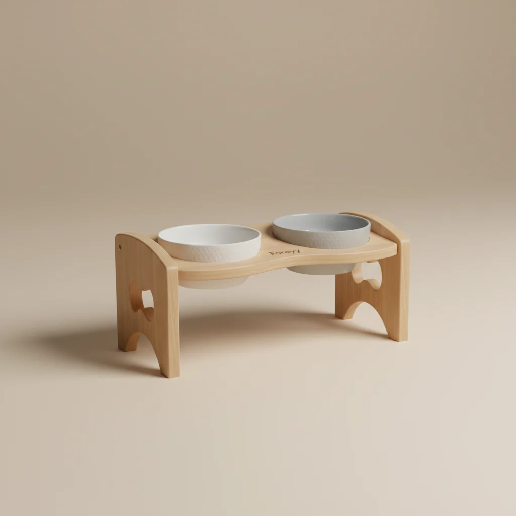 Foreyy Raised Pet Feeder Stand image 3