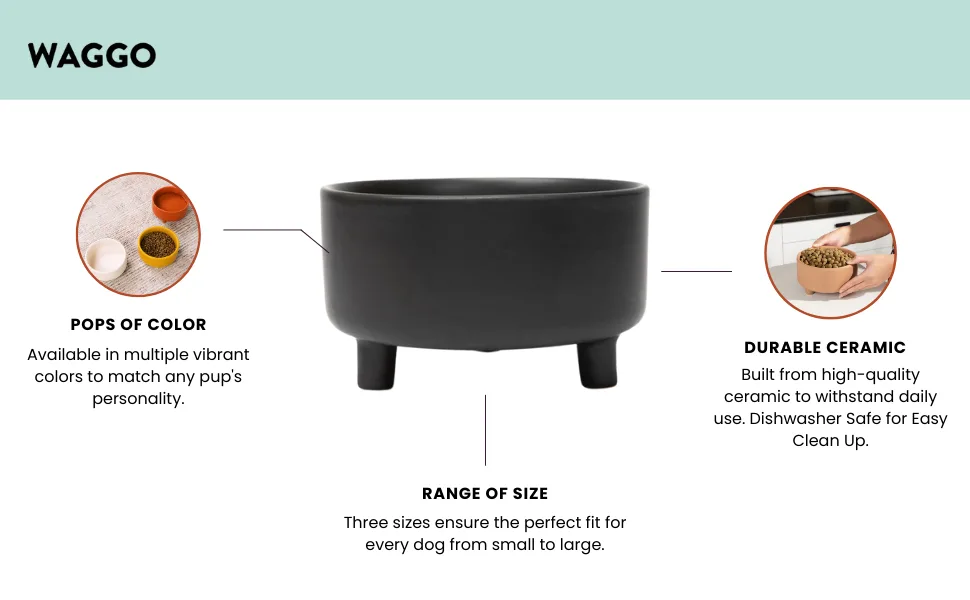 Houndware Ceramic Dog Crock Bowl