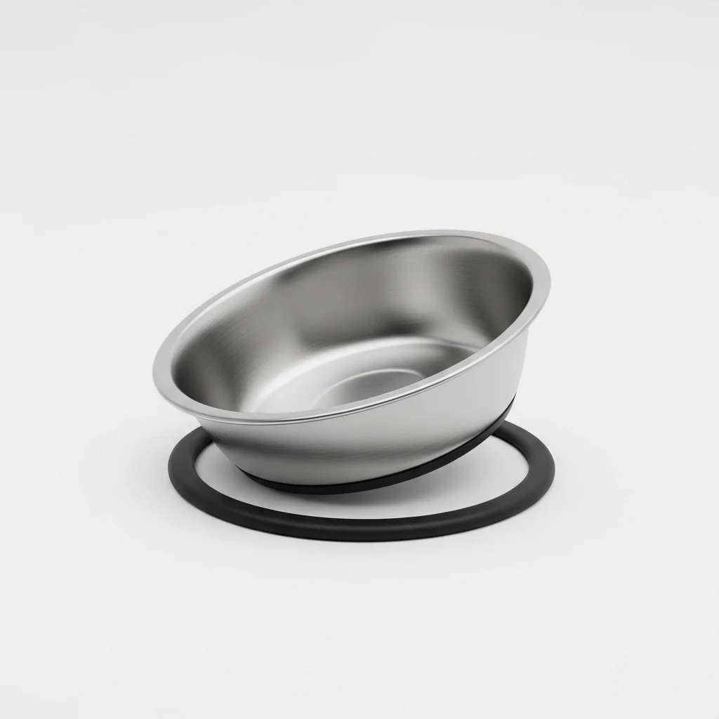 Mdurian stainless tilted cat bowl