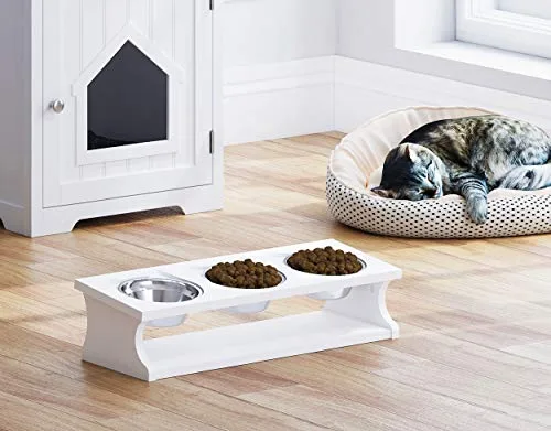 Mdurian stainless tilted cat bowl image 2