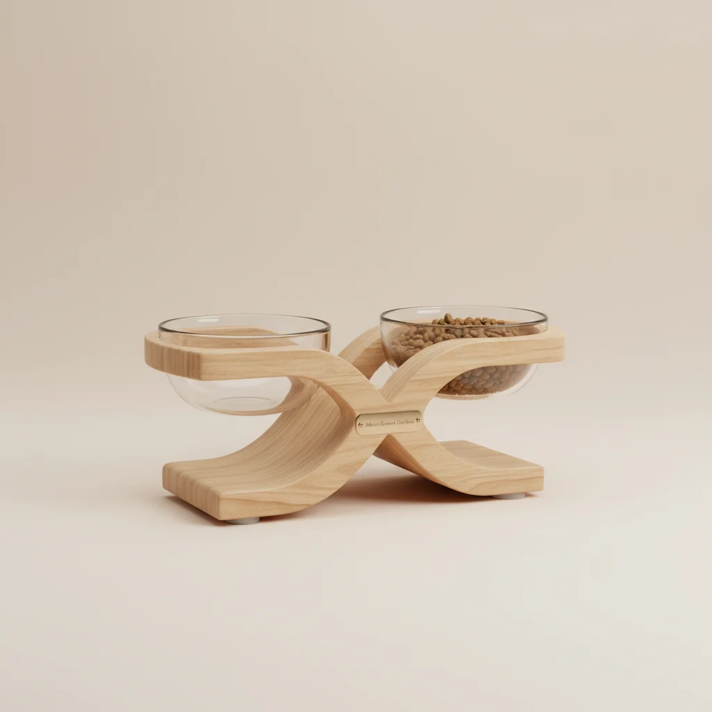 Mkono Elevated Cat Bowl Stand image 3