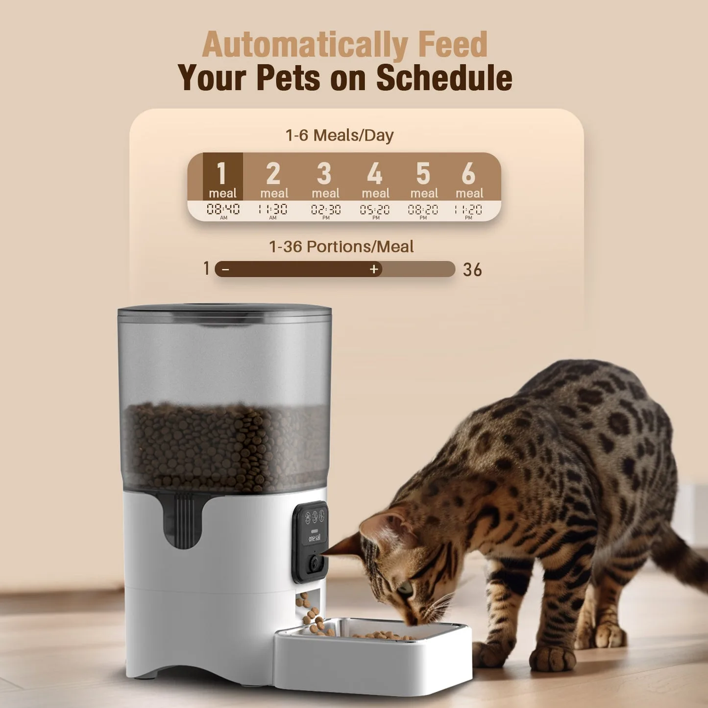 Oneisall Automatic Cat Feeder