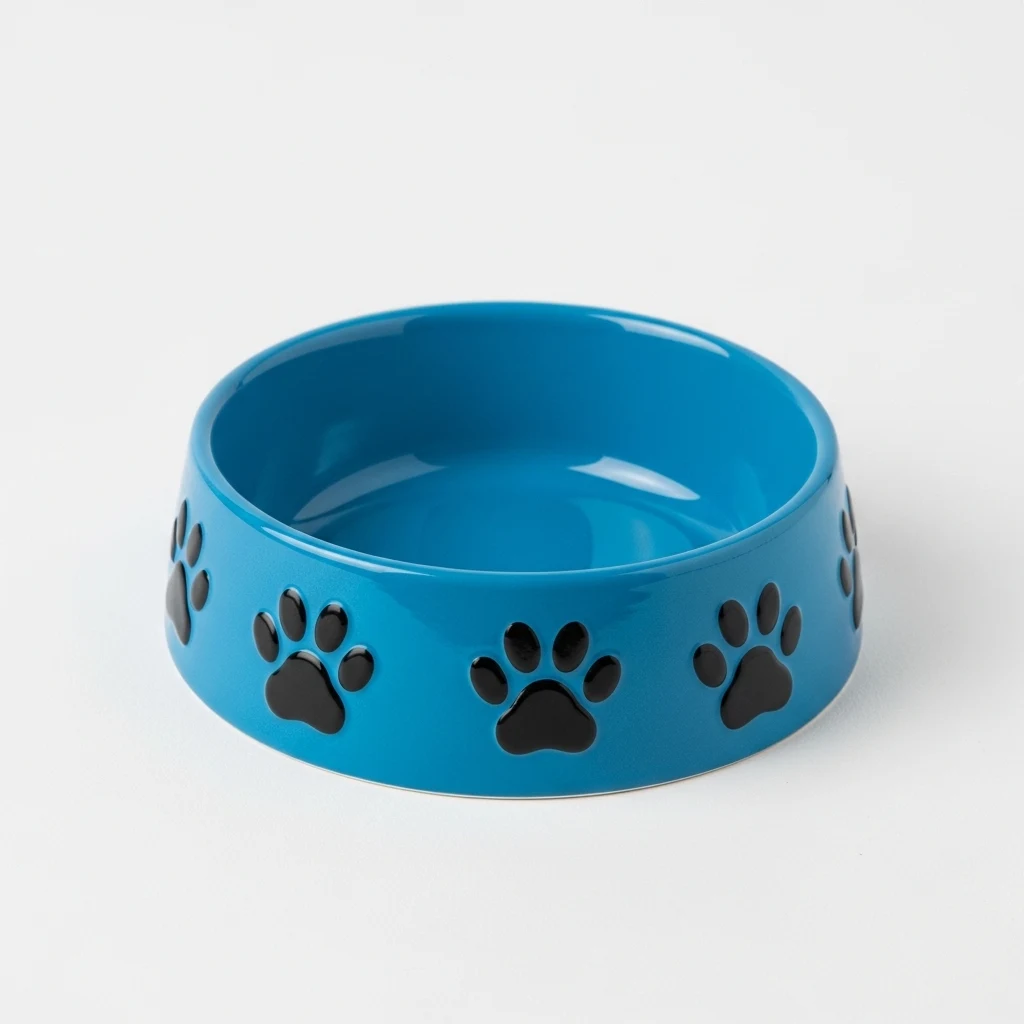 Paw Print Melamine Pet Bowl