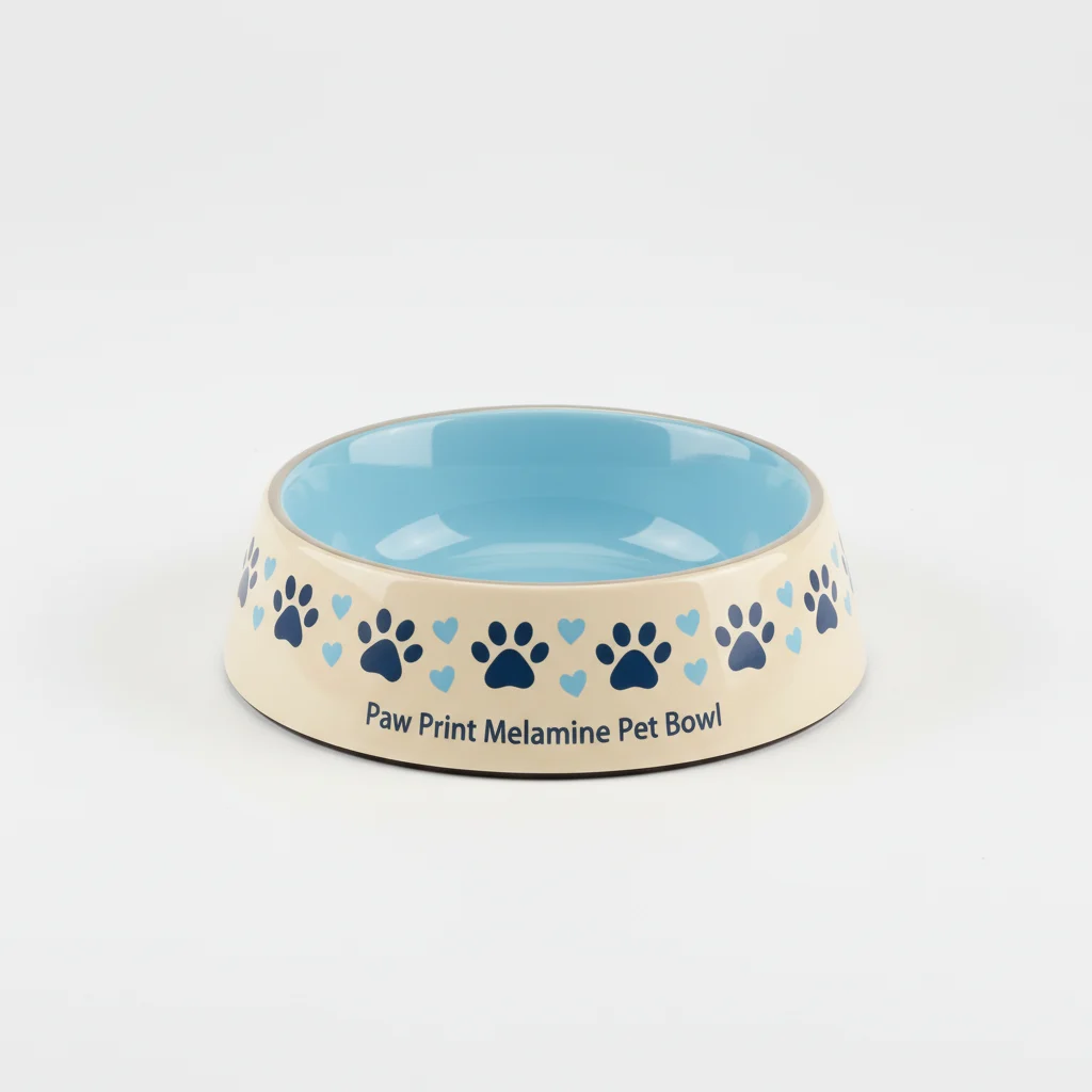 Paw Print Melamine Pet Bowl image 3