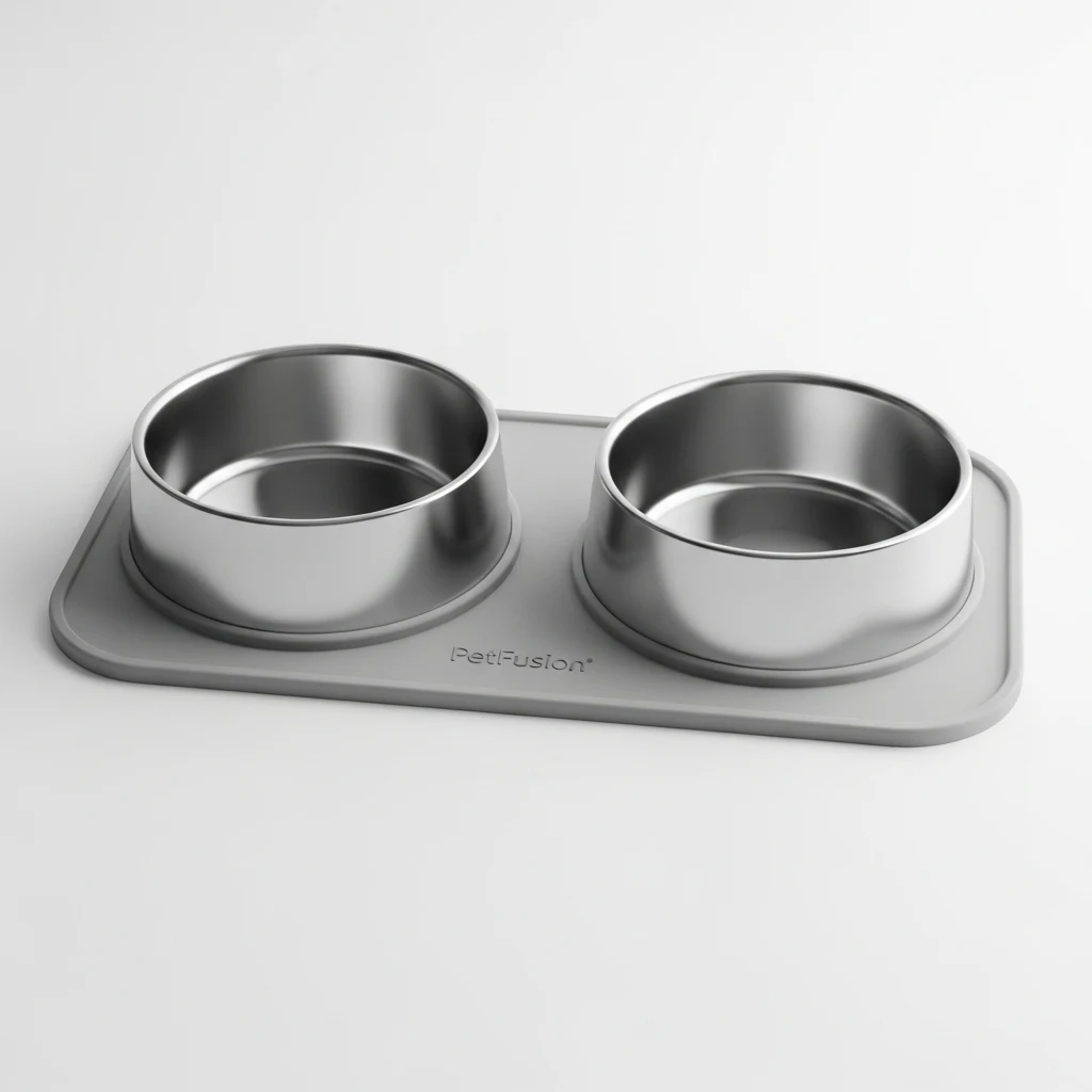 Petfusion Stainless Pet Bowl Set